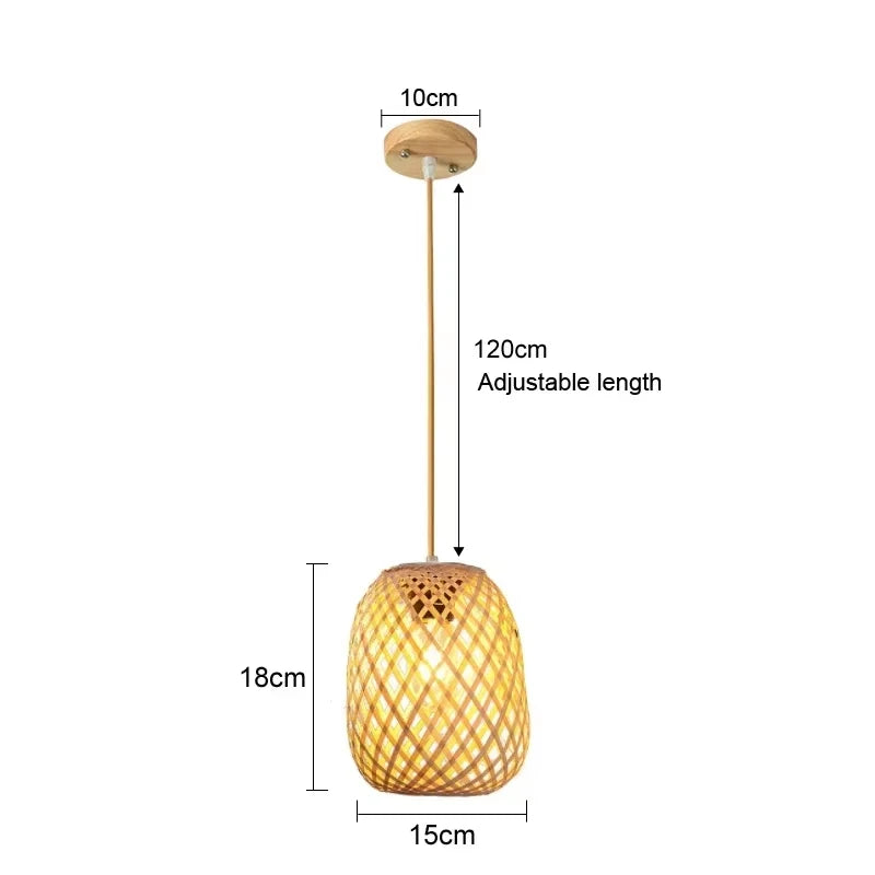 Natural Wicker Rattan Lampshade