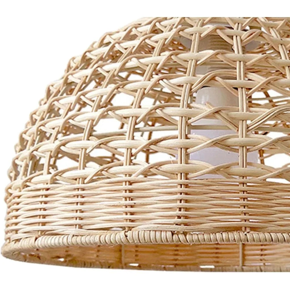 Natural Wicker Rattan Lampshade Pendant