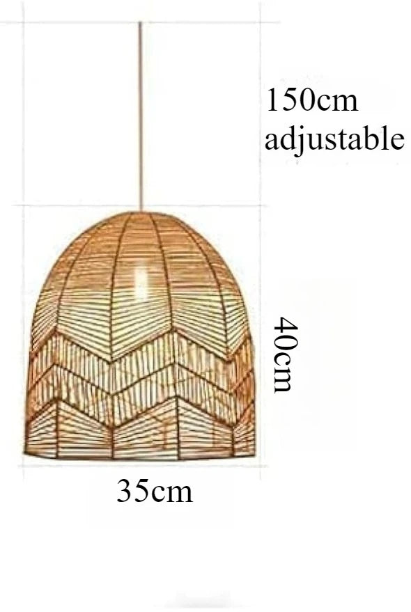 Natural Woven Rattan Ceiling Pendant