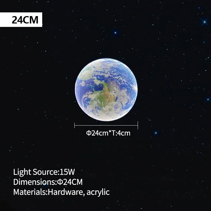 Modern LED Moon Wall Lamp