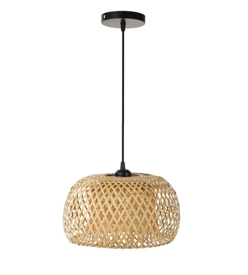 Bamboo Lantern Rattan Pendant Light