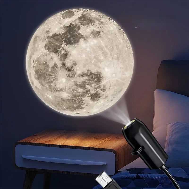 LED Planet & Moon Projector Lamp