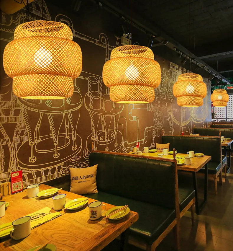 Handmade Rattan Bamboo Pendant Light