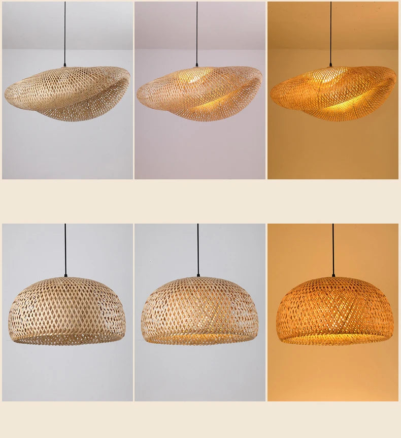 Handmade Rattan Bamboo Pendant Light