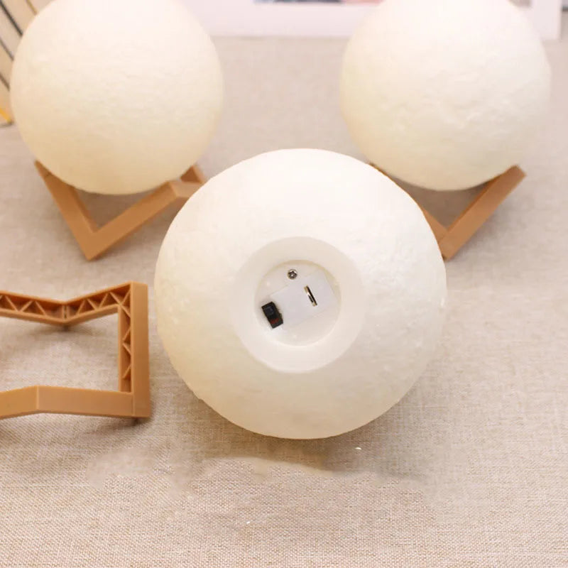 3D Printed Moon Night Light (10cm)
