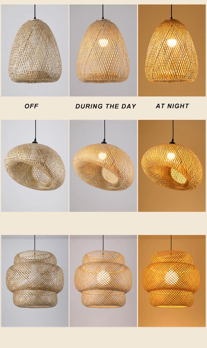 Handmade Rattan Bamboo Pendant Light
