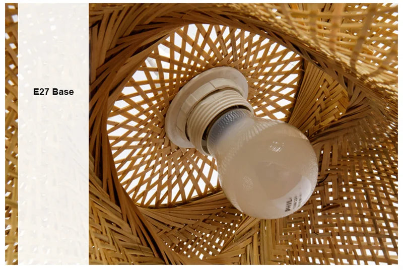 Handmade Rattan Bamboo Pendant Light
