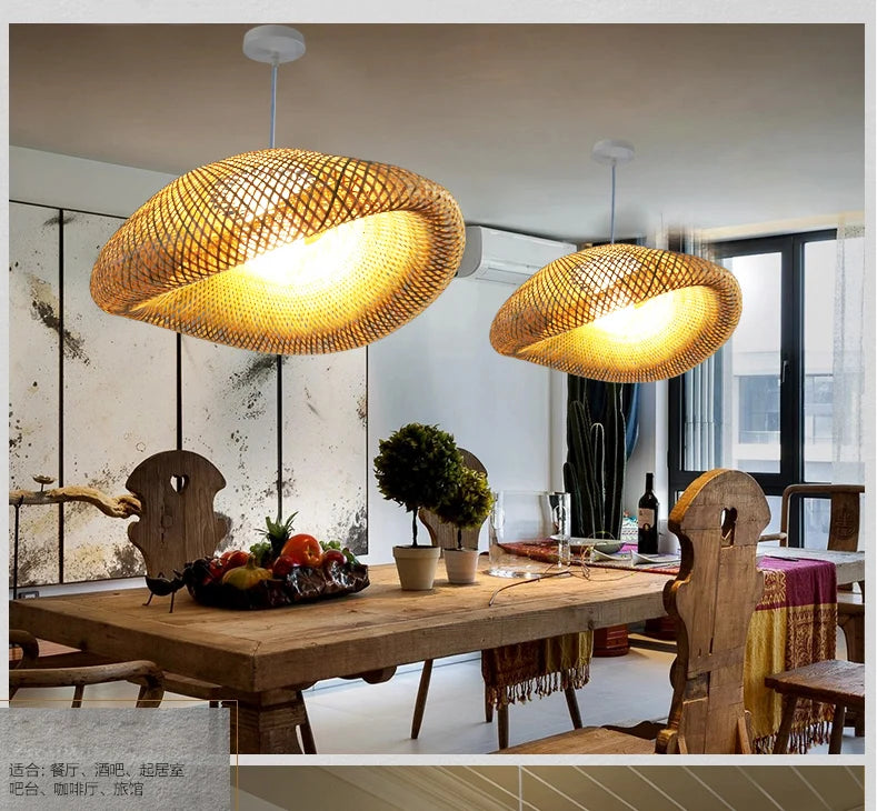 Handmade Rattan Bamboo Pendant Light