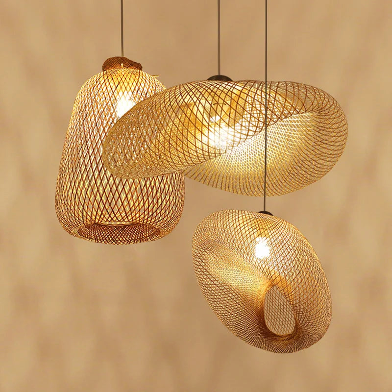Handmade Rattan Bamboo Pendant Light