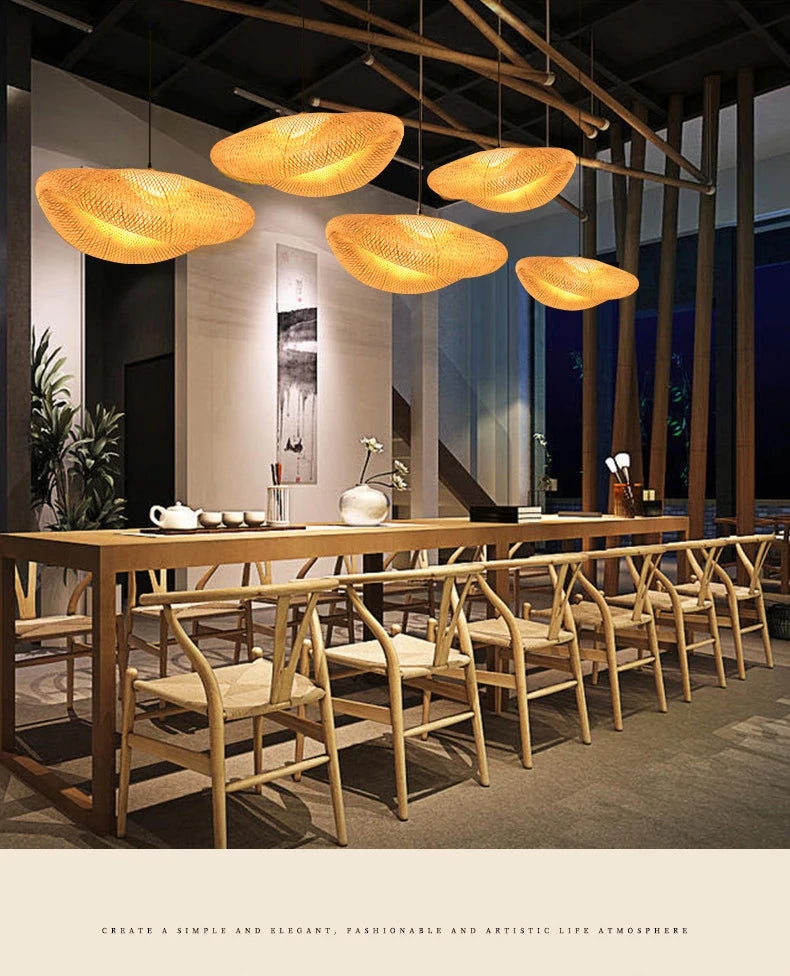 Handmade Rattan Bamboo Pendant Light