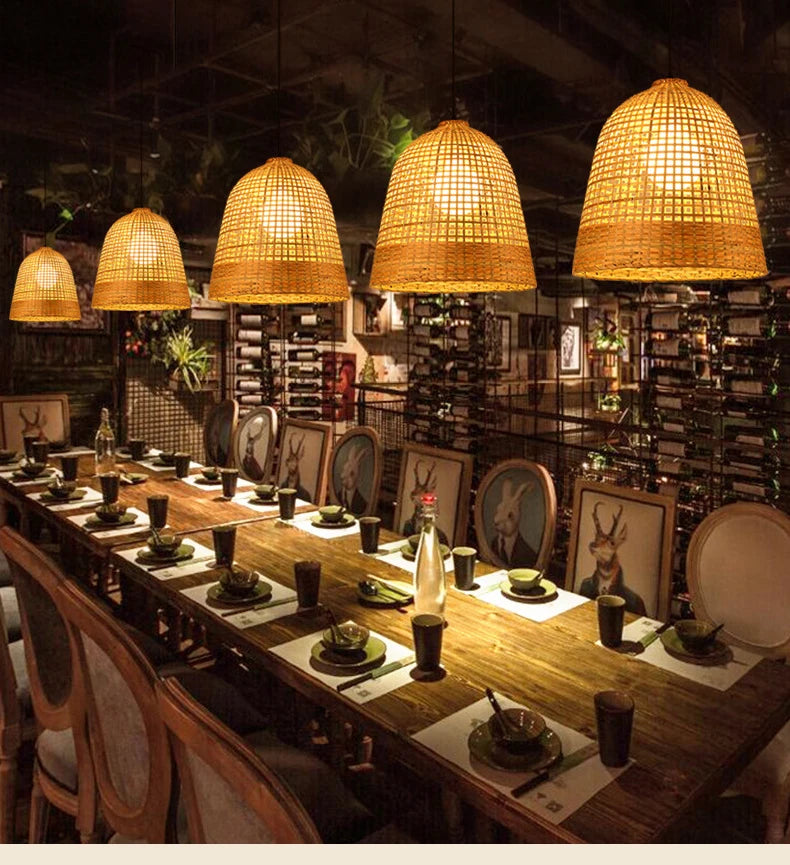 Handmade Rattan Bamboo Pendant Light