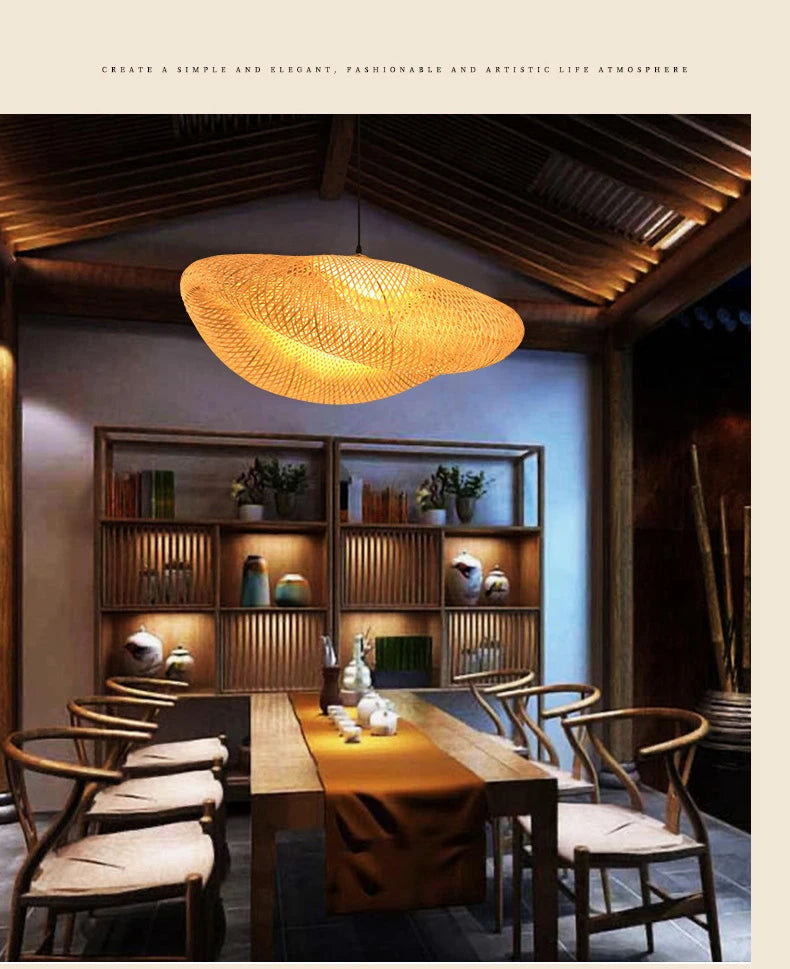 Handmade Rattan Bamboo Pendant Light