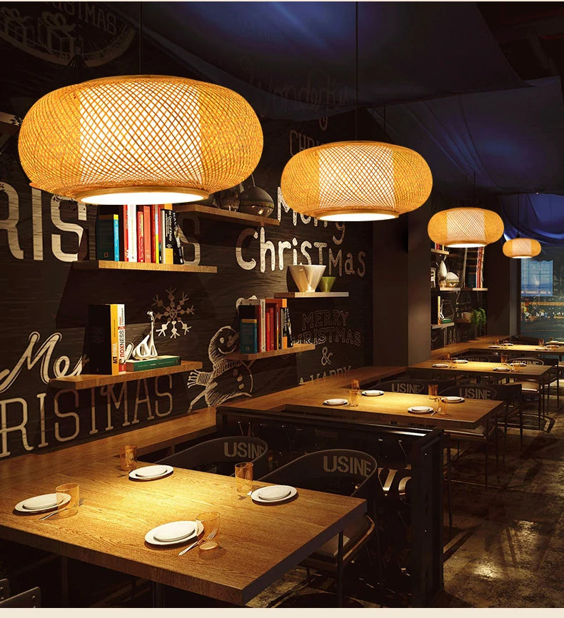 Handmade Rattan Bamboo Pendant Light
