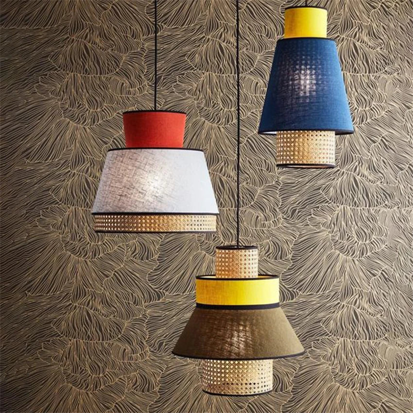Modern Rattan Bamboo Pendant Light