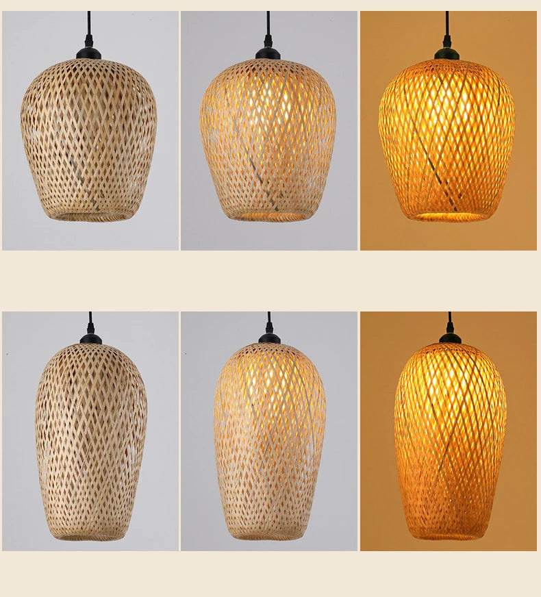Handmade Rattan Bamboo Pendant Light