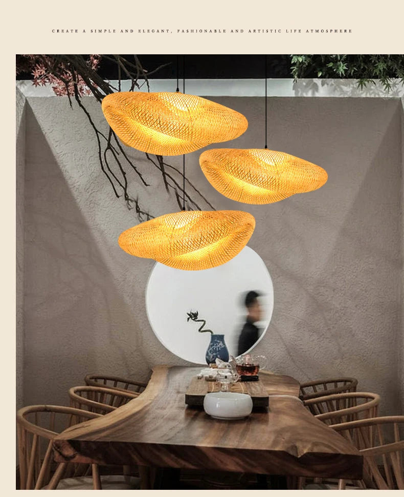 Handmade Rattan Bamboo Pendant Light