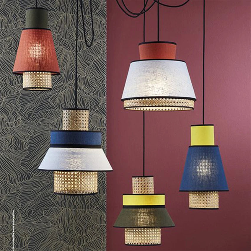 Modern Rattan Bamboo Pendant Light
