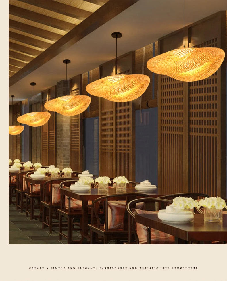 Handmade Rattan Bamboo Pendant Light