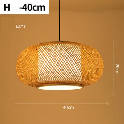 Handmade Rattan Bamboo Pendant Light