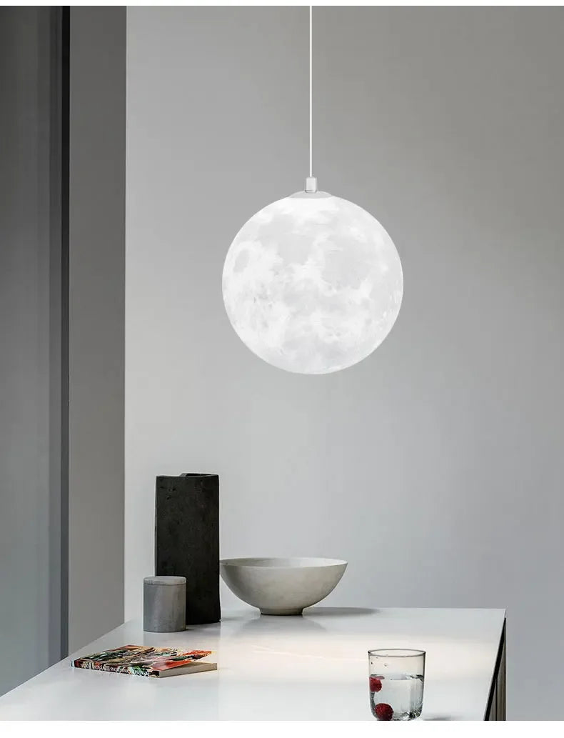 Modern LED Moon Pendant Chandelier