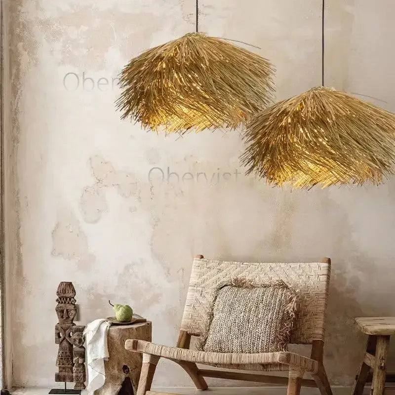 Boho Rattan Pendant Light (E27)