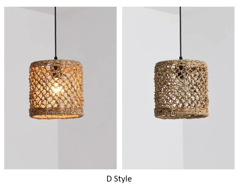Japanese Countryside Vine Rattan Lamp