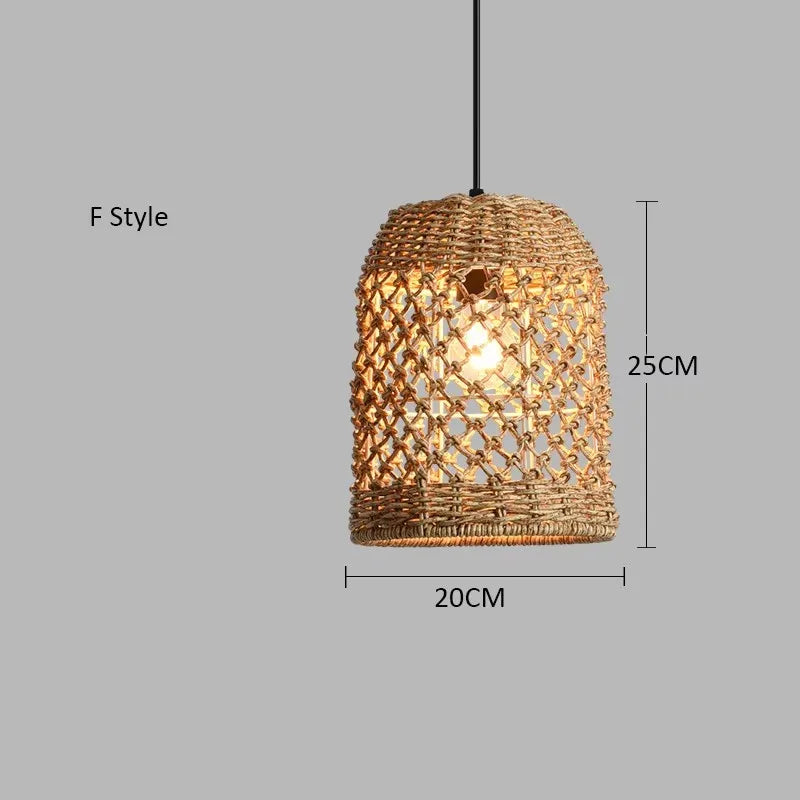 Japanese Countryside Vine Rattan Lamp