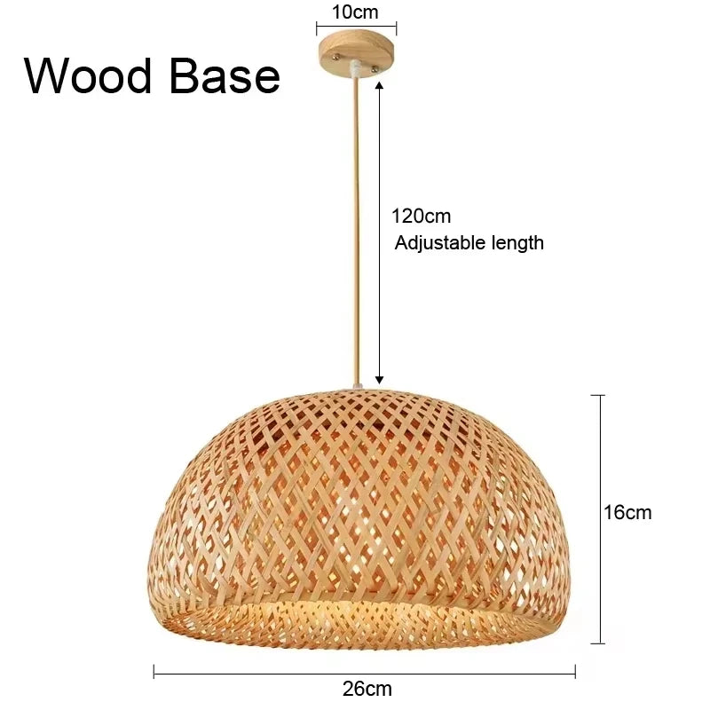 Natural Wicker Rattan Lampshade