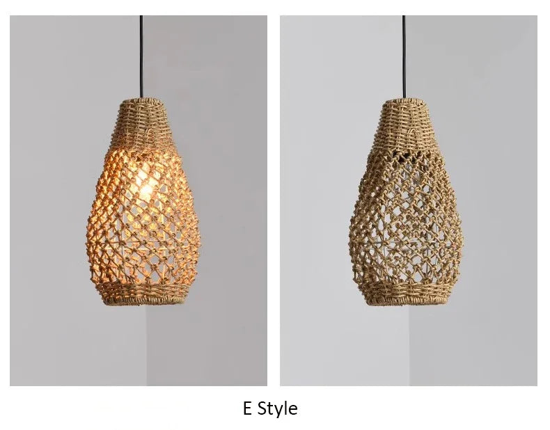 Japanese Countryside Vine Rattan Lamp