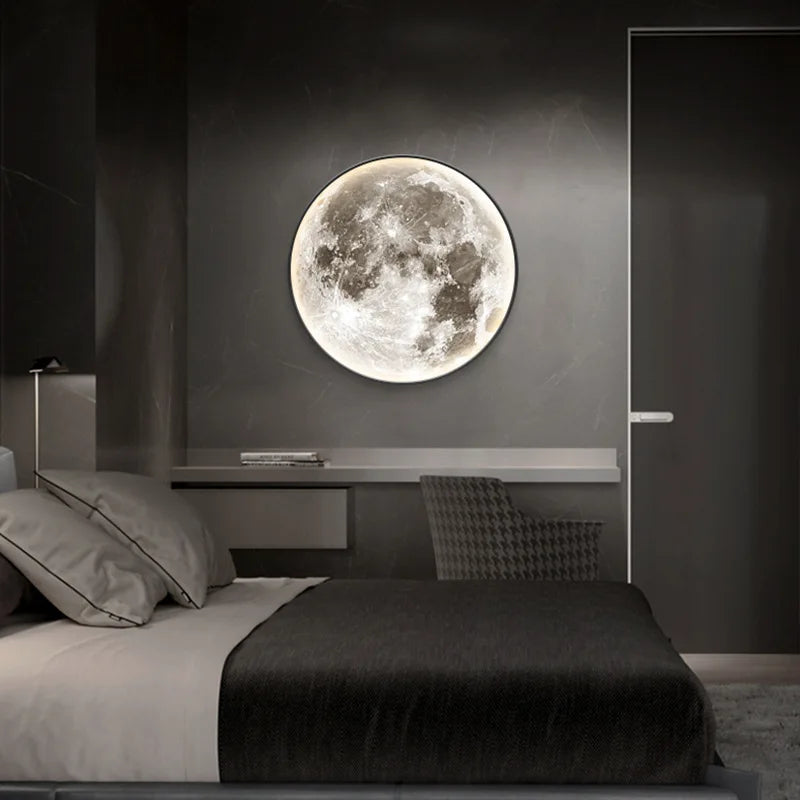 3D LED Moon Wall Lamp (50-80cm)