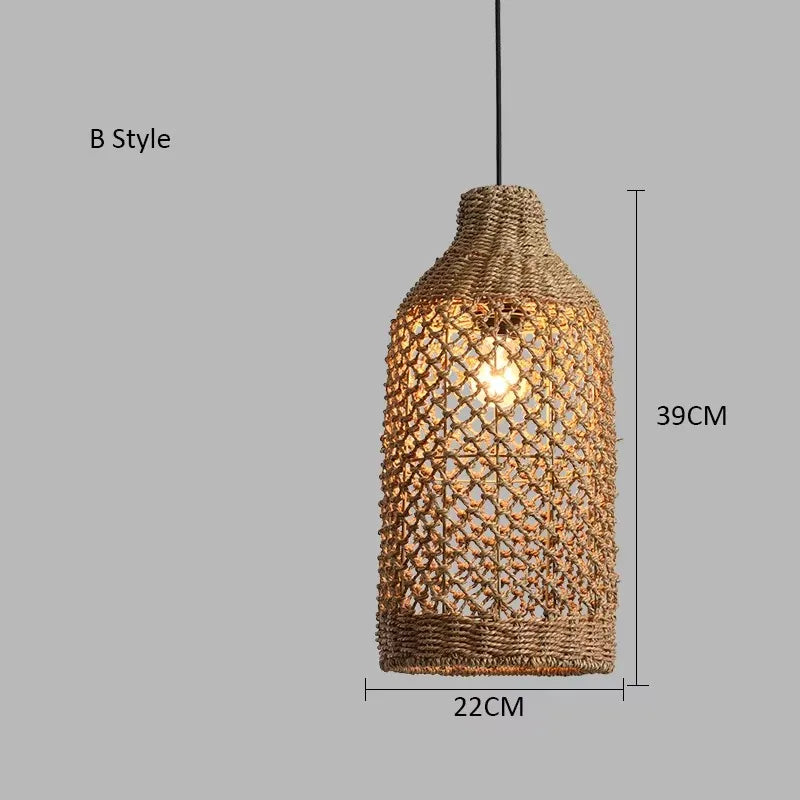 Japanese Countryside Vine Rattan Lamp