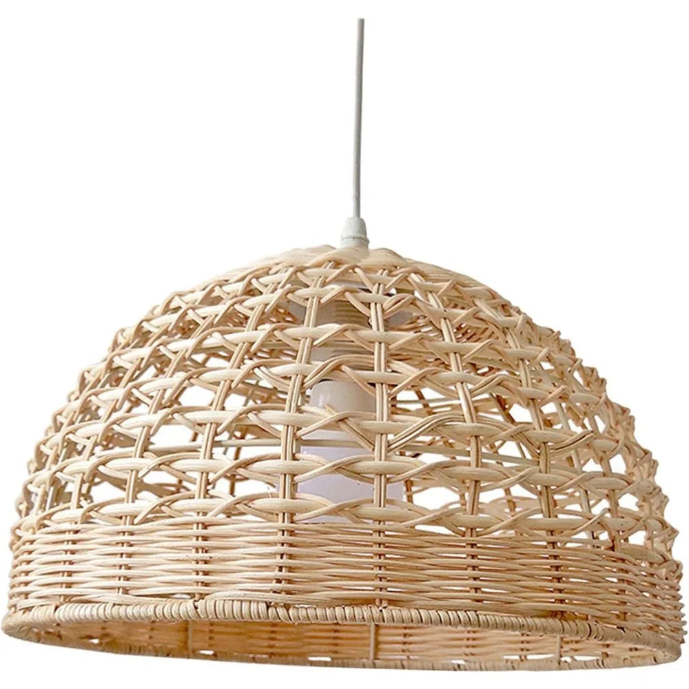 Natural Wicker Rattan Lampshade Pendant