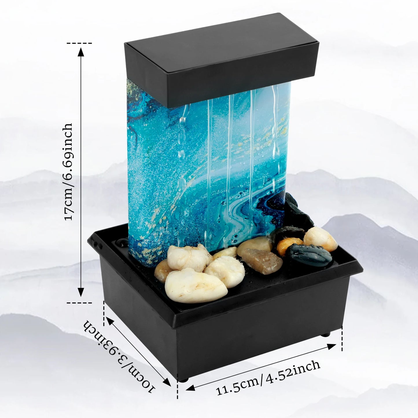 Tabletop Waterfall Fountain with Lights
