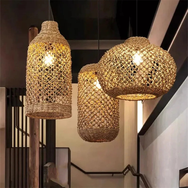 Japanese Countryside Vine Rattan Lamp