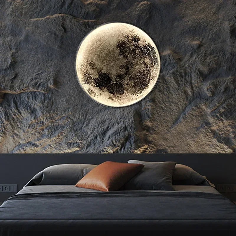 Modern LED Moon Wall Lamp