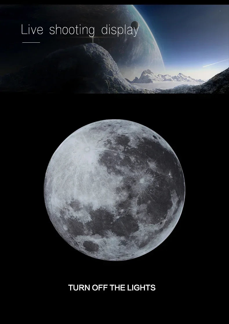 Modern LED Moon Wall Lamp