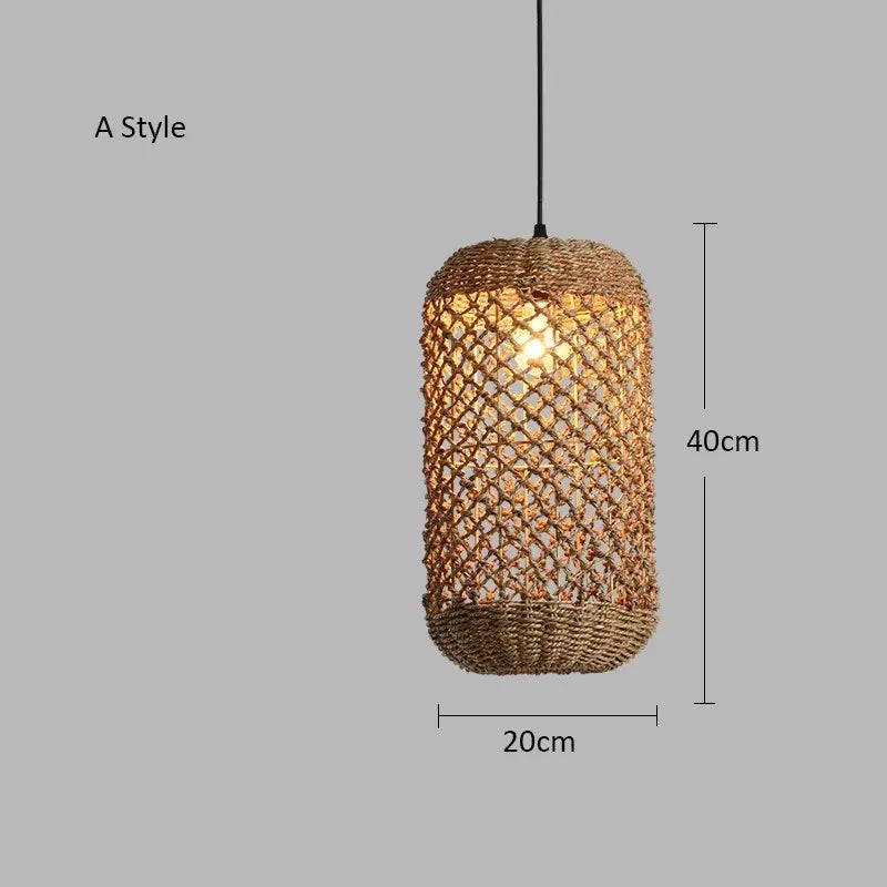 Japanese Countryside Vine Rattan Lamp