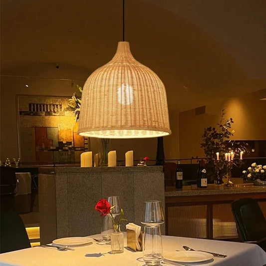 Southeast Asian Rattan Pendant Lamp