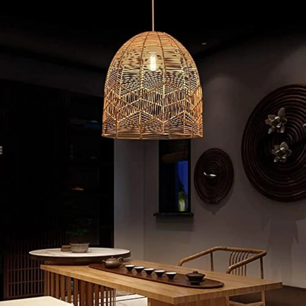 Natural Woven Rattan Ceiling Pendant
