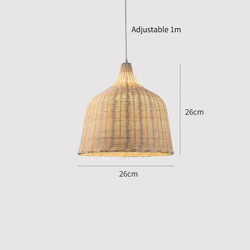Southeast Asian Rattan Pendant Lamp