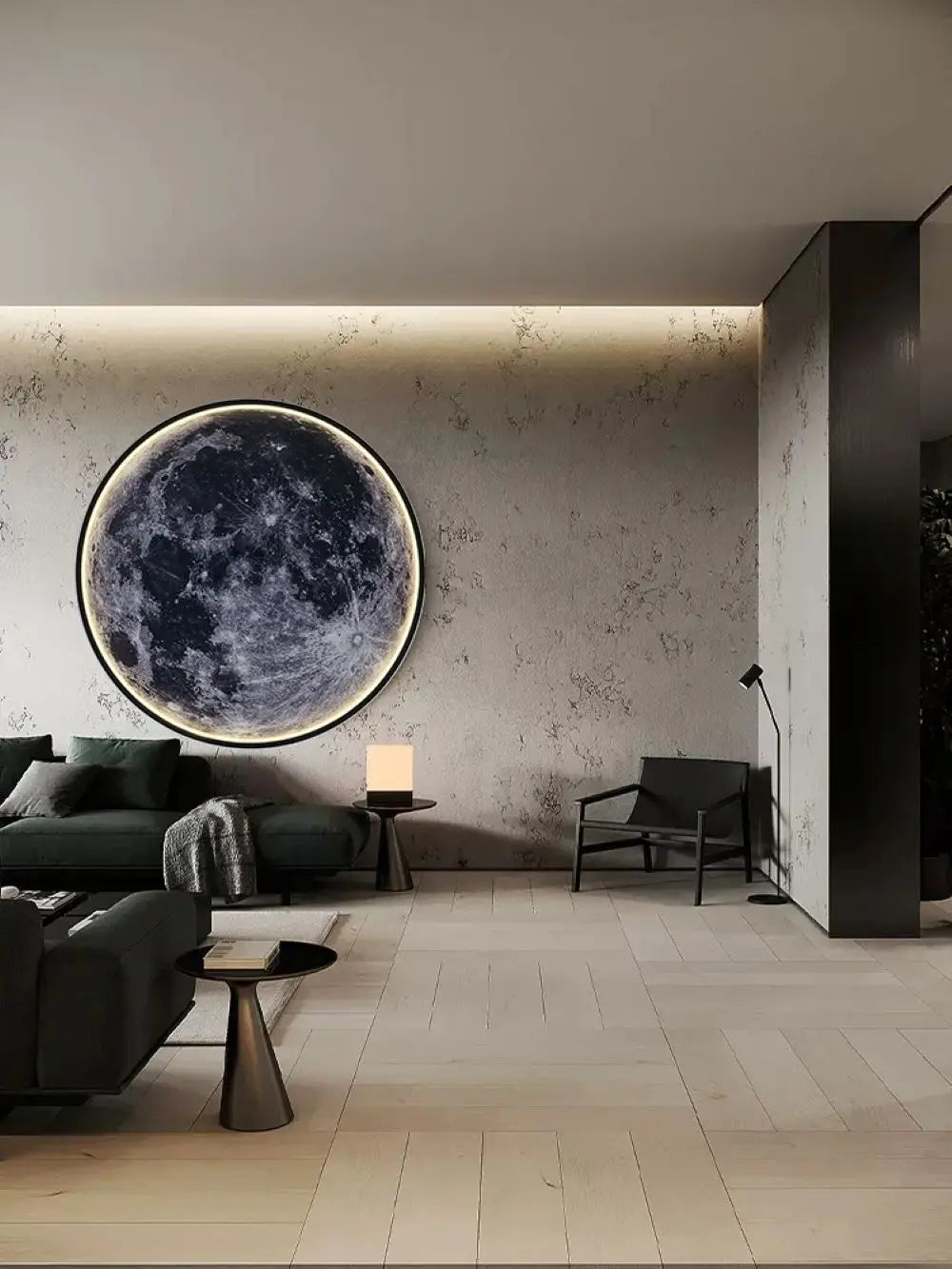 LED Moon Wall Lamp with Remote