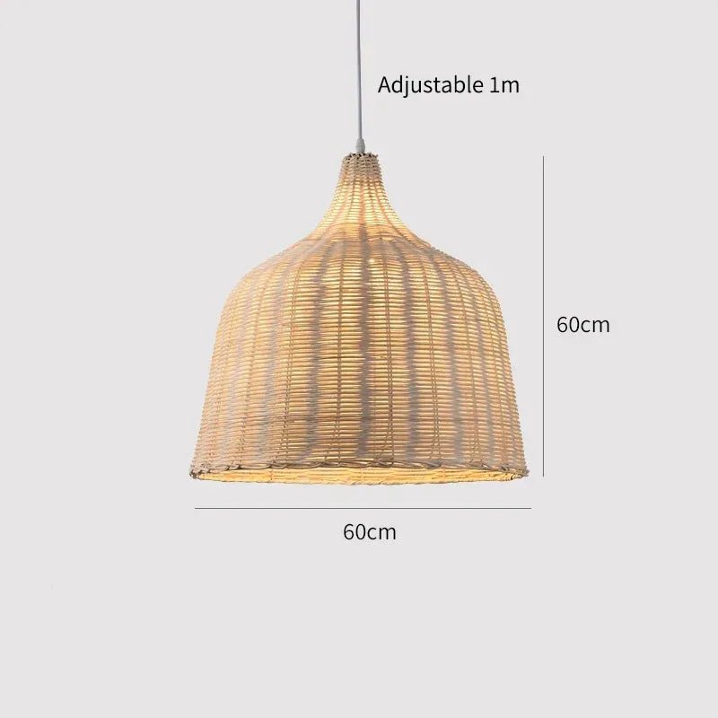Southeast Asian Rattan Pendant Lamp