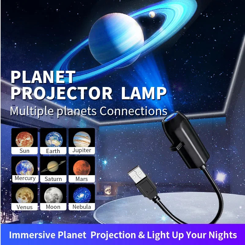 LED Star Galaxy Projector Night Light