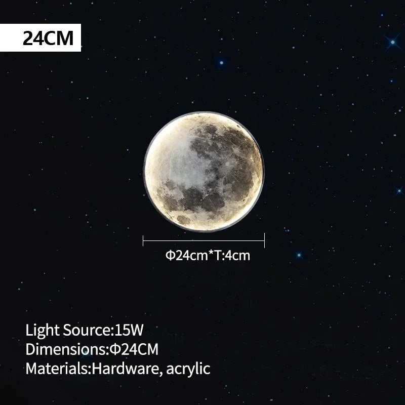 Modern LED Moon Wall Lamp