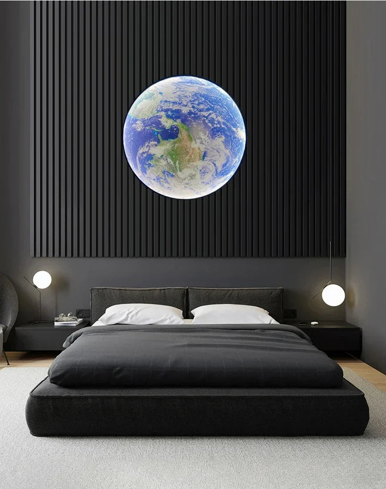 Modern LED Moon Wall Lamp