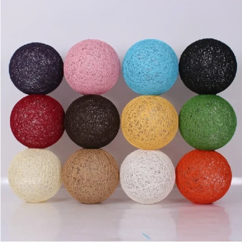 Nordic Rattan Ball Pendant Lamp
