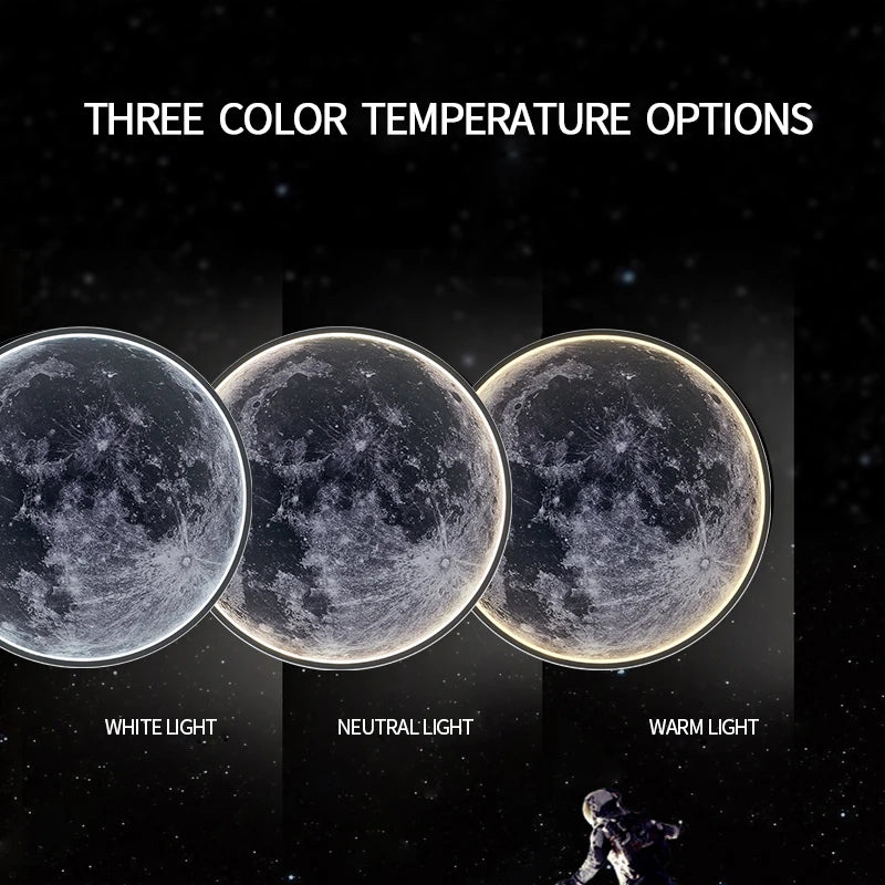 LED Moon Wall Lamp with Remote
