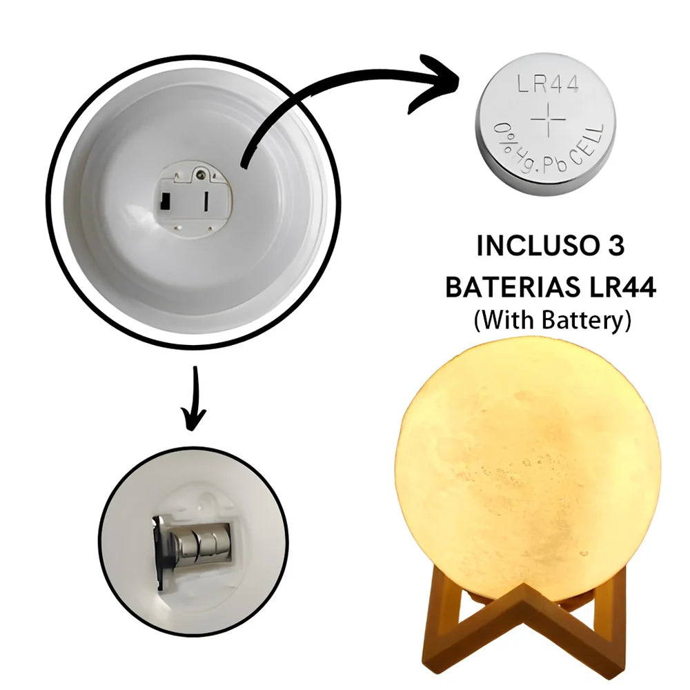 LED Moon Book Light