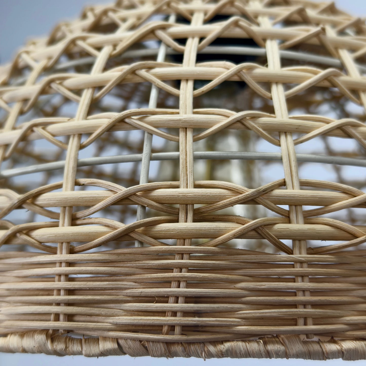 Woven Rattan Cage Pendant Lampshade