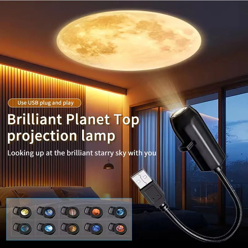 LED Star Galaxy Projector Night Light